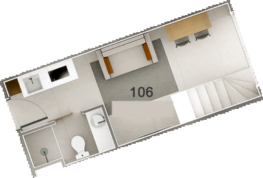 Planta — Studio para 5 hóspedes
